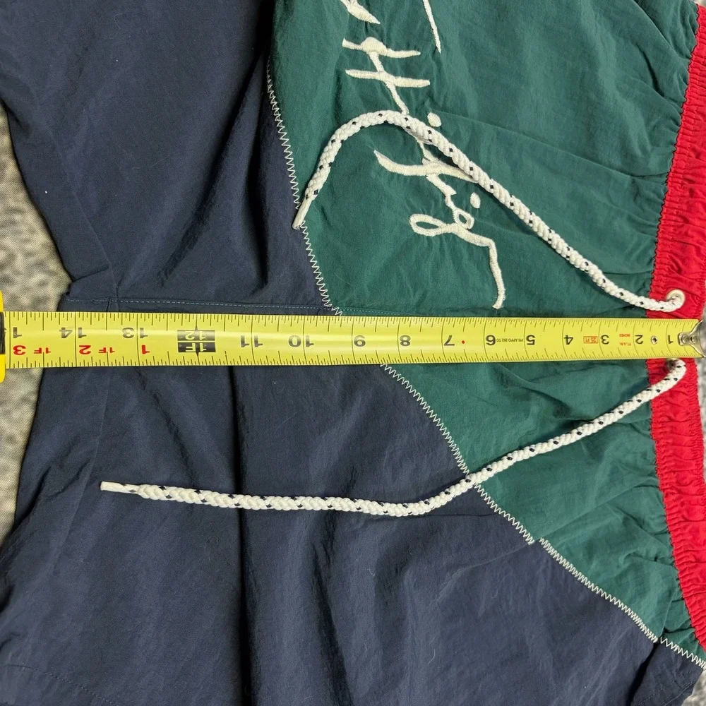 VTG 90s Tommy Hilfiger Sailing Gear Shorts Nylon Large Colorblock Swim Trunks